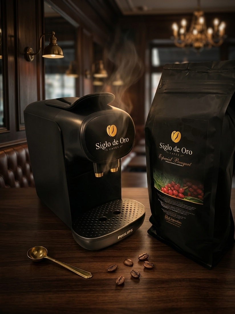 Máquina de café cápsulas Nespresso compatible premium Siglo de Oro