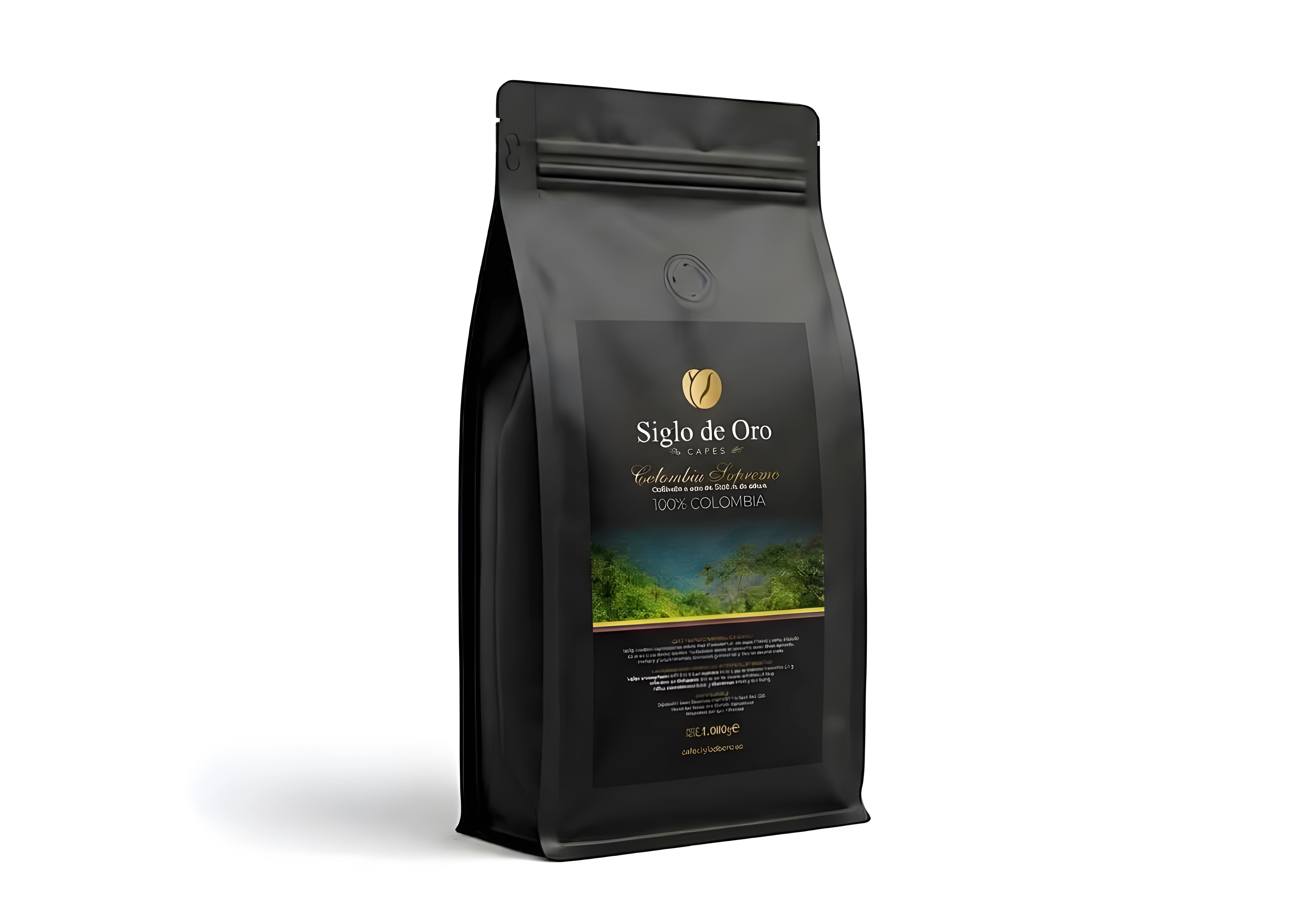 Café molido Colombia origen único Siglo de Oro 1kg