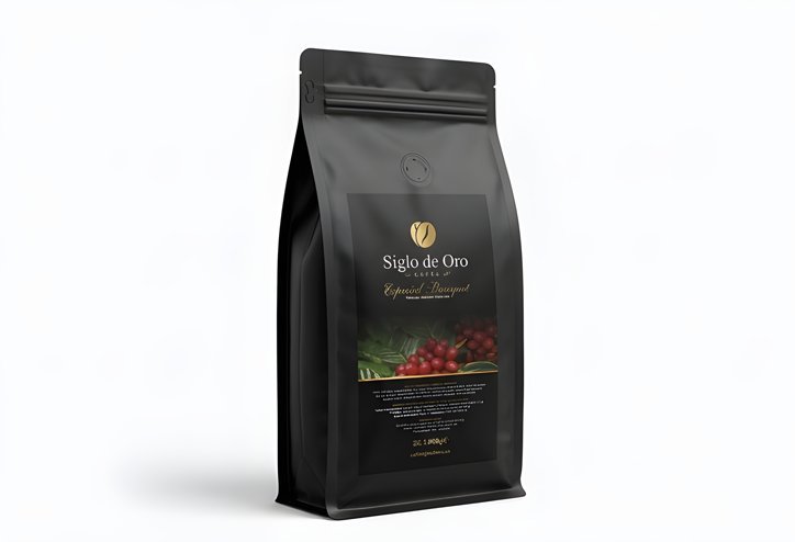 Café en grano Especial Bouquet Siglo de Oro 1kg bolsa negra